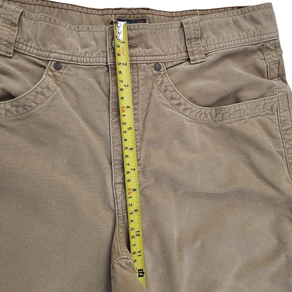 ROYAL ROBBINS brushed moleskin cotton pants men camel 34x32 - Picture 12 of 15